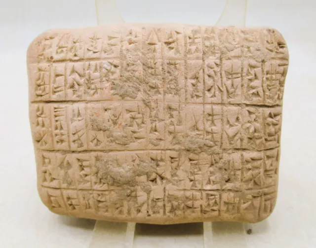 A235 Ancient Near Eastern Clay Tablet With Early Form Of Writing Ca 3000Bce