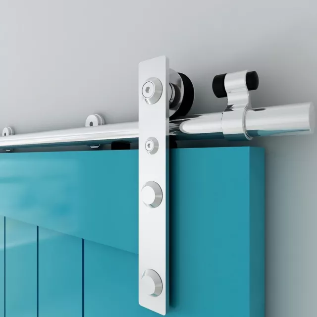 4-16FT Sliding Barn Door Hardware Kit Stainless Steel Track Closet for Wood Door