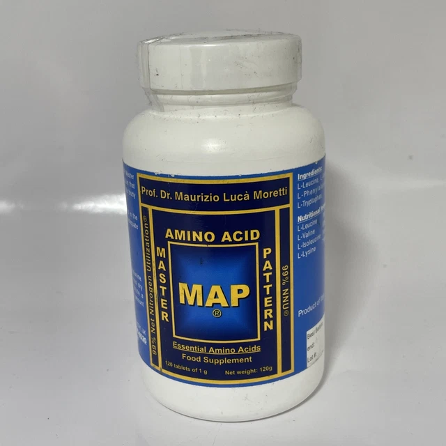 MAP ESSENTIAL AMINO Acid Food Supplement, 120 Tablets £37.99 PicClick UK