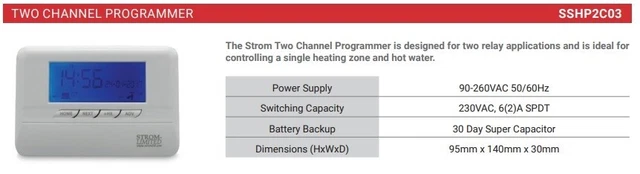 STORM LIMITED Channel Programmer SSHP2C03 PicClick UK