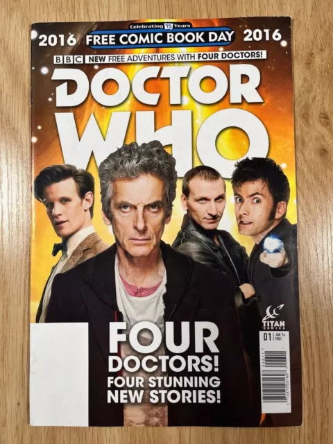 Doctor Who Free Comic Book Day 2016 Four Doctors Titan Comics Graphic Novel