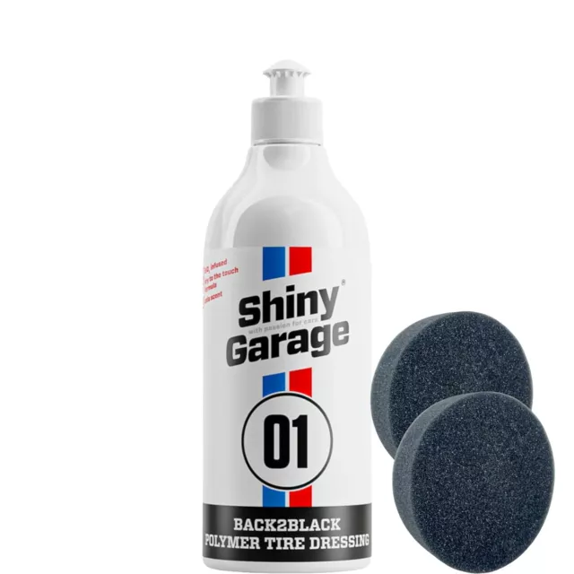 Shiny Garage Back2Black Polymer Pneu Dressing 500ml + 2 Dft Applicateur