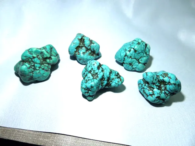 Minerales " Expectacular Lote De 5 Turquenitas  De China  -  2B24 ".