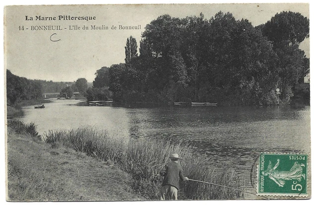 CPA " BONNEUIL - L'Ile du Moulin de Bonneuil