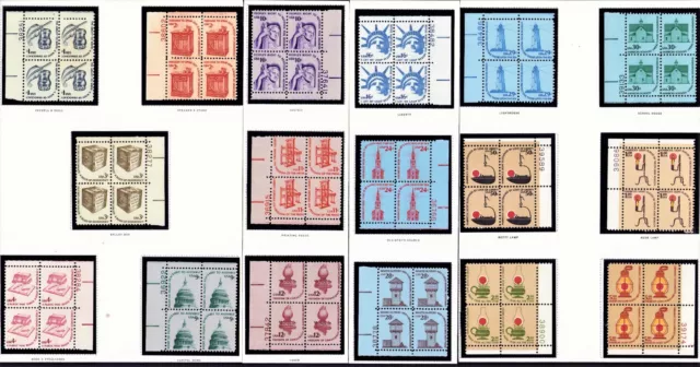 US Scott Americana Series Plate Blocks MNH