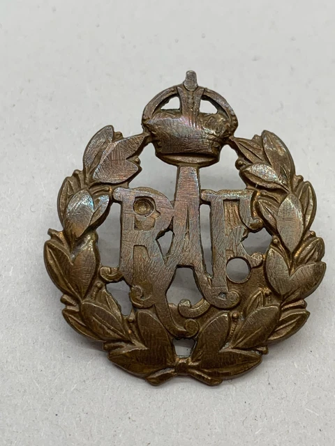 ORIGINAL WW2 BRITISH Army Kings Crown Cap Badge - RAF Royal Air Force ...