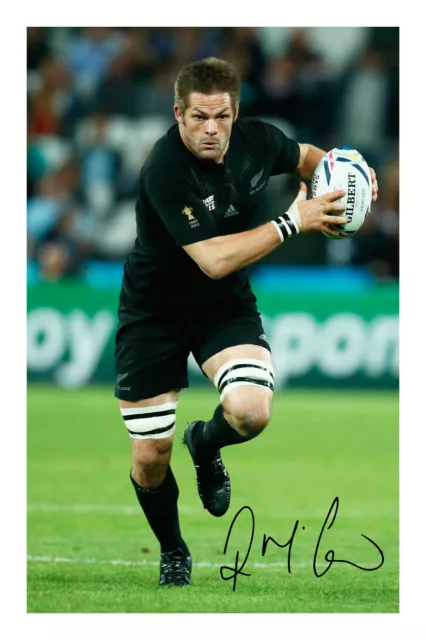 Richie McCaw Signed A4 Autograph Photo Print All Blacks New Zealand Rugby