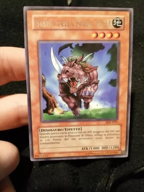 Carta Yugioh Bestia della Spada Folle SDF-I091 PSV Rara Ita Excellent