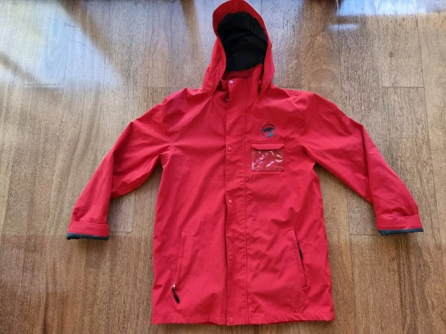 BUNNINGS TRADE JACKET Overcoat Hoodie Employee Red (Size Small