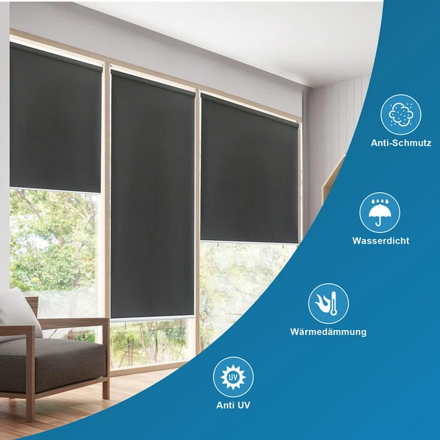 VidaXL Balkon Seitenmarkise – Sichtschutz & Sonnenschutz In Grau