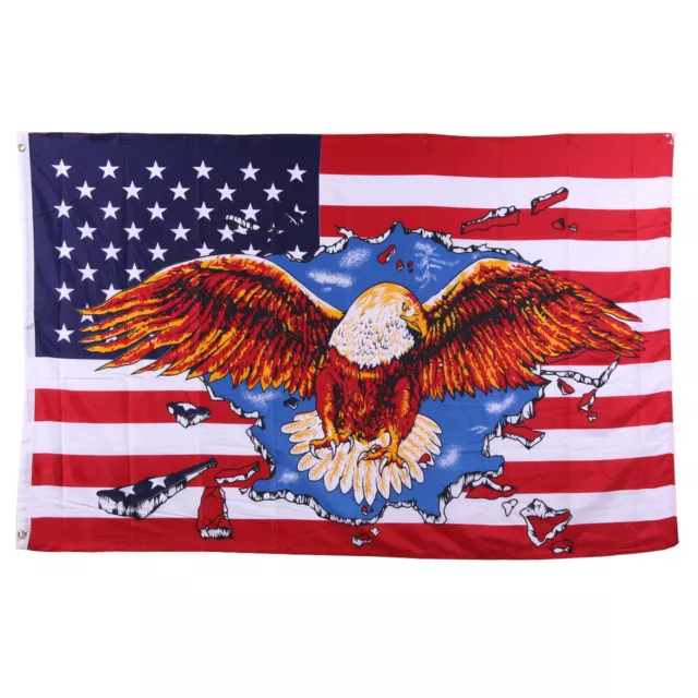 154 Drapeau  Usa Aigle   Etat Unis  Americain 90X150  Avec Oeillet De Fixation