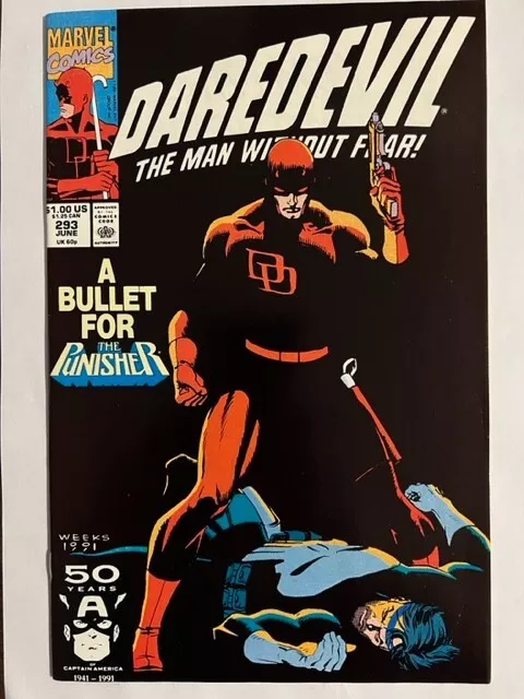 Daredevil #293 Punisher Taskmaster Kingpin Tombstone 1991 Marvel Comics