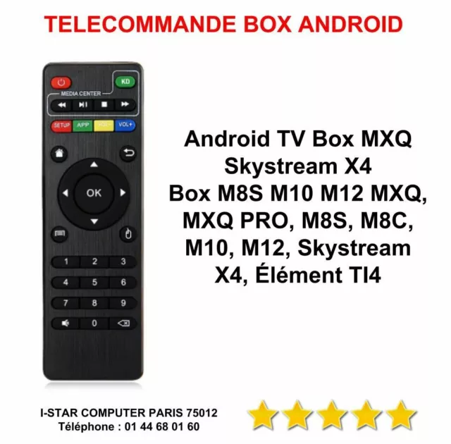 Telecommande Bv X96 Mini Android Box Mxq Pro 4 K  T95M T95N M8S Neuve Remote