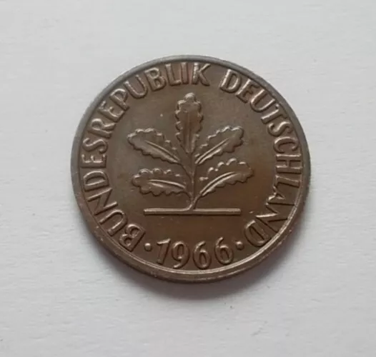 2 Pfennig Münze 1966 G BRD (306)