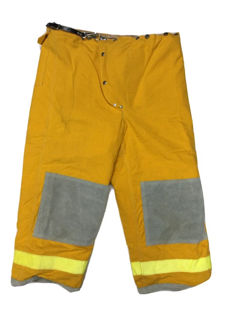 42x27 42s Janesville Lion Firefighter Turnout Bunker Pants Yellow P1363