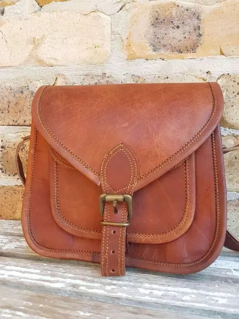 Deux Sacs Cuir Véritable Sac à Main Épaule Corps Femme Croix Messager Neuf