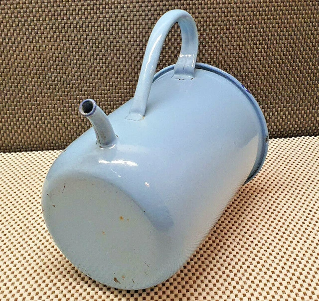 Antik Pressol Klistier Emaille -blau 2L Sammlung Oder Deko 9