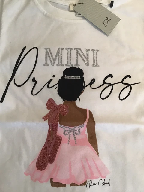 River island mini girls aged 4-5 years princess T-shirt set BNWT 4