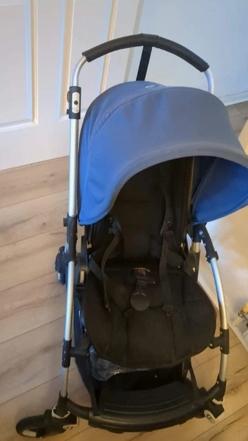 Bugaboo Bee5 Pushchair Stroller Pram Original Blue Baby Cocoon With  Raincover