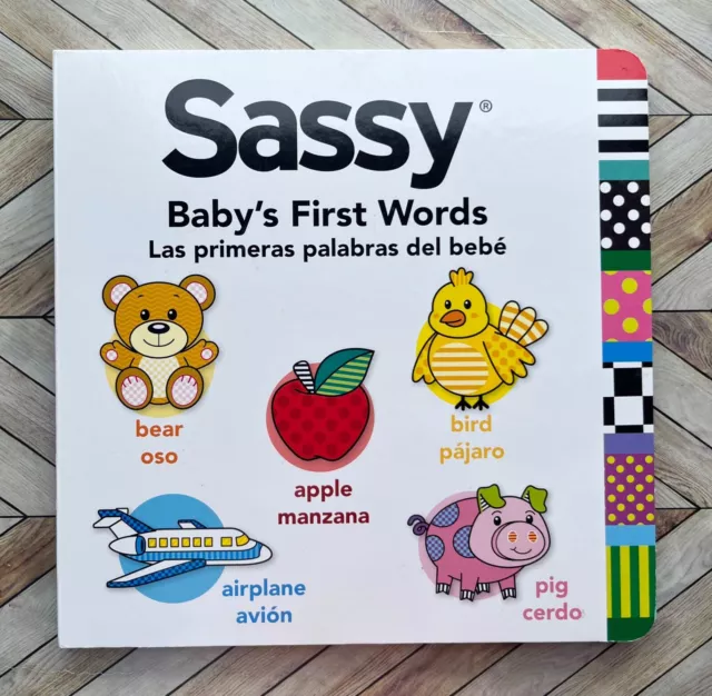 Sassy Baby First Words - Bilingual English/Spanish - Kids Book - VERY GOOD