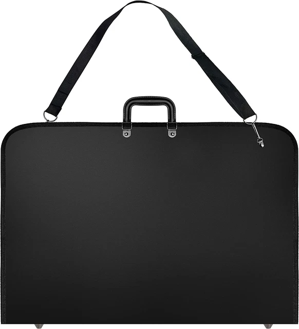 Black Art Portfolio Case Artist Carrying Case Artist Portfolios Case with Should