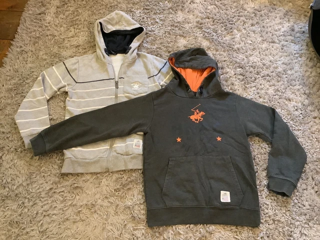 2 X Felpe con Cappuccio Beverly Hills Polo Club Bambini/Unisex Età 9-10 Anni