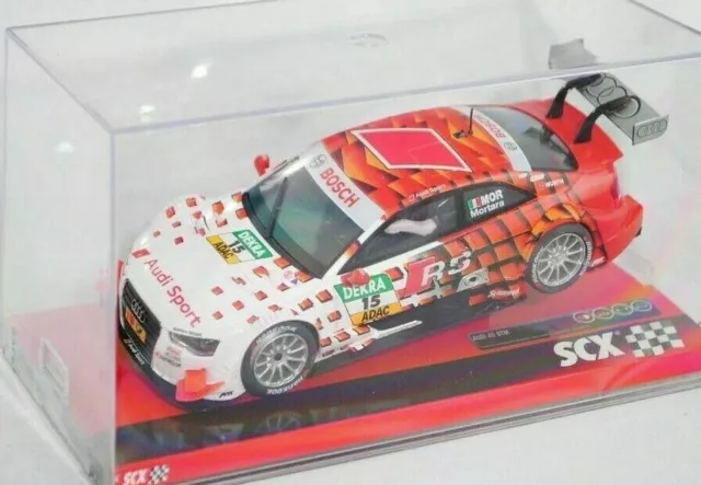 SCX 1/32 Slot Car A10190 Audi RS 5 DTM 2014 Team Mortara w/ LIGHTS! Scalextric