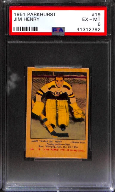1951 Parkhurst #19 Jim Henry Psa 6 41312792