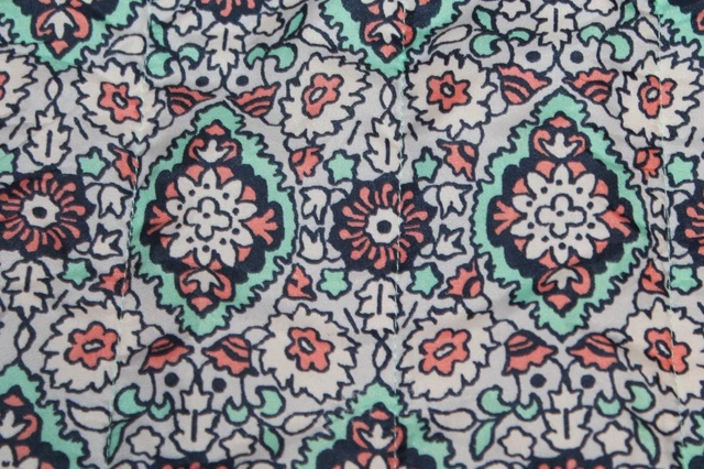 Xhilaration Standard Pillow Sham coral green navy nwop #331 Xhilaration Standard Pillow Sham coral green navy nwop #331