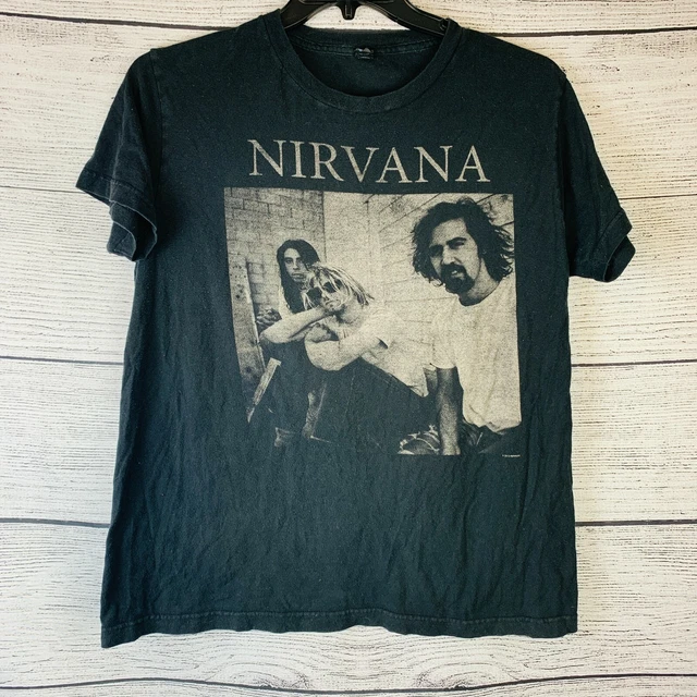 Tultex Nirvana Unisex Crew Neck Short Sleeve T Shirt Band Photo 2009 Black Sz M