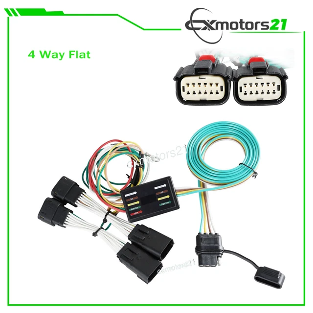 4 PIN TRAILER Tail Lights Wire Harness Connector For Jeep Wrangler JL