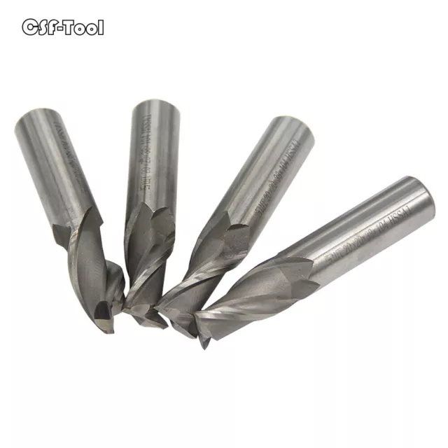 2 Flute End Mill 1-20mm Slot Drill CNC Milling Cutter HSS Straight Shank