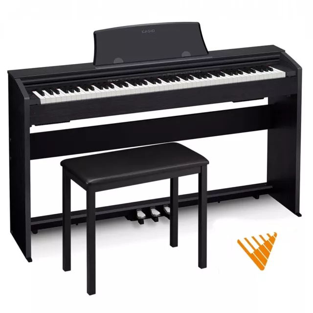 Casio Privia PX770 88-Key Compact Hammer Action Digital Piano inc Bench - Black