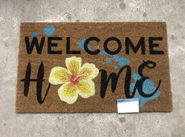TRAFFICMASTER WELCOME HOME Coir Door Floor Mat 18X30” Hawaii