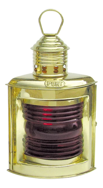Backbordlampe mit Petroleumbrenner Schiffslampen Messing Sea4You maritime Deko