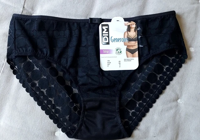 Slip Culotte Dim - Bleu Pois Beige - Taille 40 - Neuf Avec étiquettes
