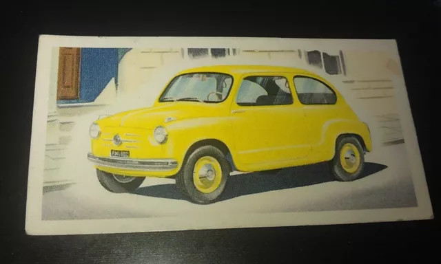 1963 ? FIAT 600  Orig Priory Tea I SPY Trade Card