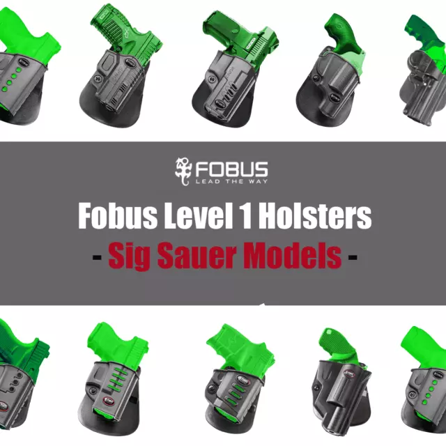 FOBUS Level 1 Polymer Holsters For Sig Sauer Models