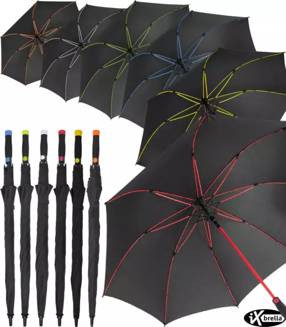 iX-brella Automatik Regenschirm XXL Golf Stockschirm groß stabil leicht windfest