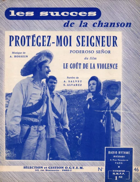 Partition GF 1961 cht pn - Chanson du film "Le goût de la violence" R. HOSSEIN