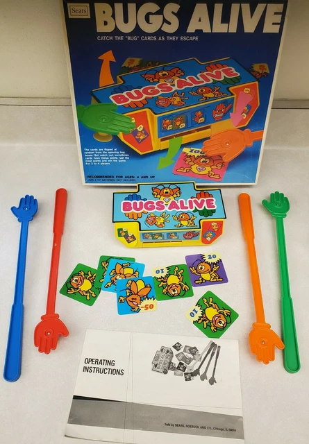 Vintage Sears Bugs Alive Catch the "Bug" Game Made in Japan - FOR PARTS ONLY