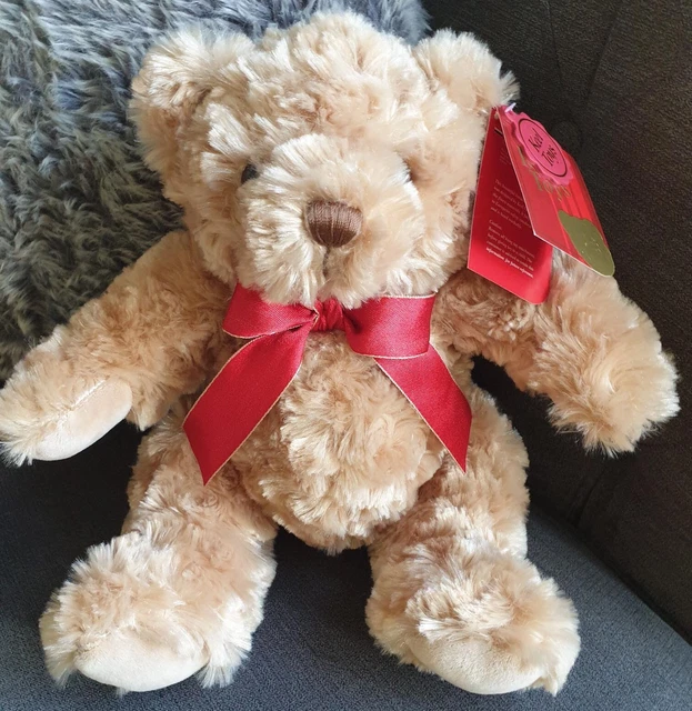 KEEL TOYS TEDDY Bear Brown Plush Soft Toy Sitting BNWT Approx. 24cm