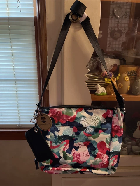 Samantha Brown TO GO Crossbody Bag Orchid Camo, NWT! 2