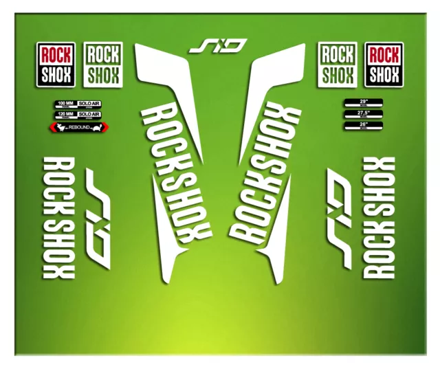 Pegatinas Horquilla Rock Shox Sid Elx39 Stickers Aufkleber Autocollants Adesivi