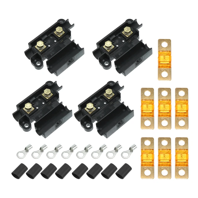 Kit fusibles 40A pour 4 ANS Porte-fusibles 7 x 40 AMP pour Auto Double Batterie
