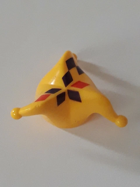 Figurine Playmobil Chapeau Jaune Fou Du Roi Ref 10192 - Occasion - Pièce Détachée