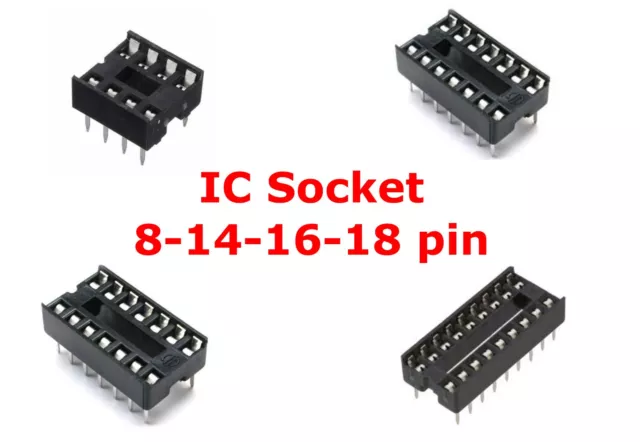 20 x IC socket 16 pin zoccolo circuito integrato amplificatore operazionale