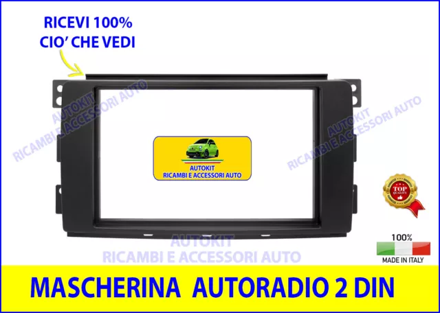 Mascherina Stereo Auto Radio 2 Din Specifica Compatibile per SMART FORFOUR 04>06