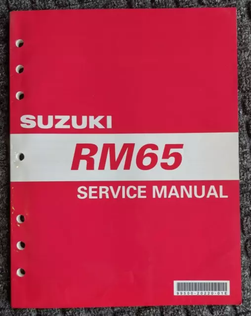 2002 SUZUKI RM65 Motorcycle Service Repair Shop Manual / 99500-20220-01E