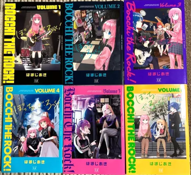 Bocchi the Rock! Vol.1-5 & Anthology Manga Comic Set 6 + Leaflet x3